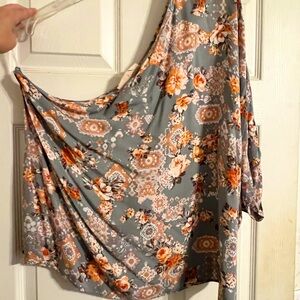One shoulder dolman top